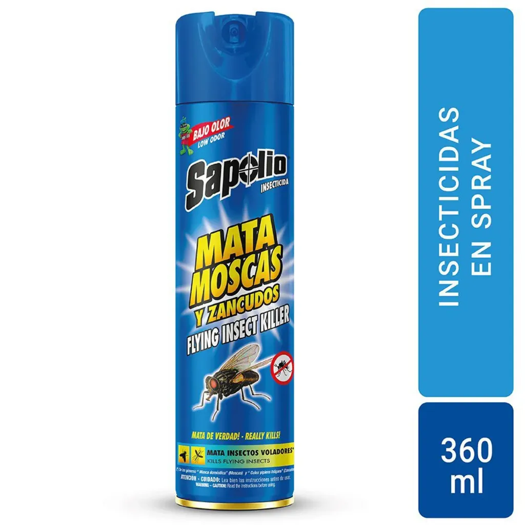 Insecticida Sapolio Mata Moscas Y Zancudos - 360 ml