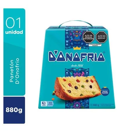 Panetón D'onofrio - Caja 880 g
