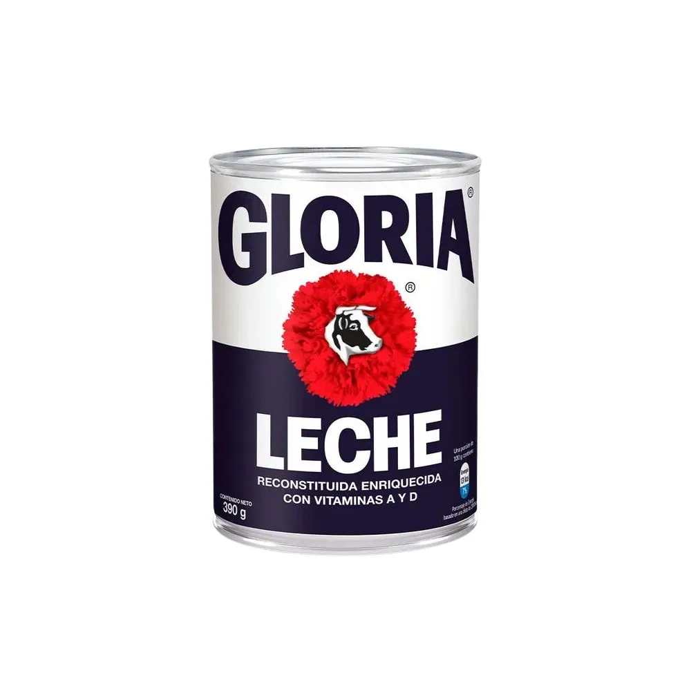 Leche Gloria Reconstituida - Lata 390 Gr (CLASICA)