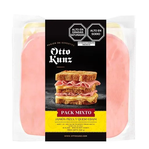 Otto Kunz Pack Jamon  y Queso - 400 g
