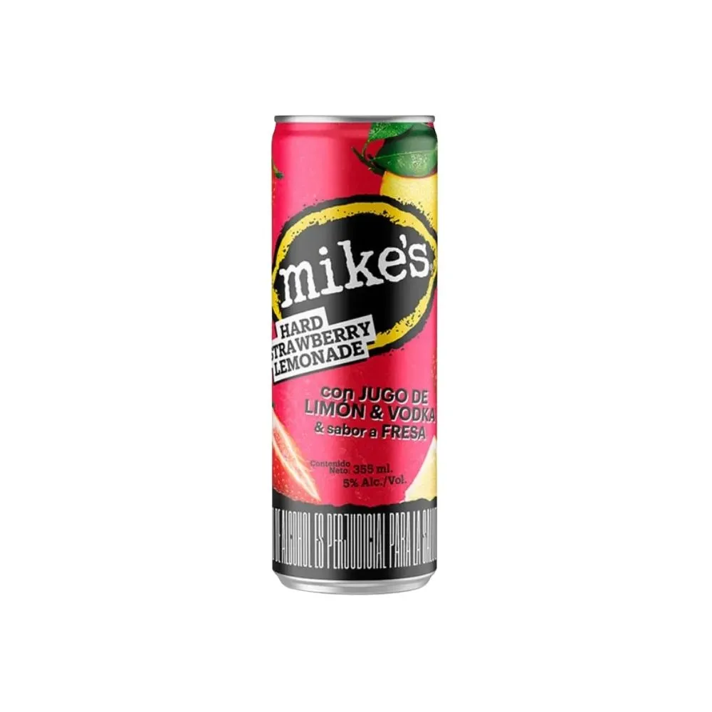Vodka Mike's Sabor Fresa Lata - 355 ml