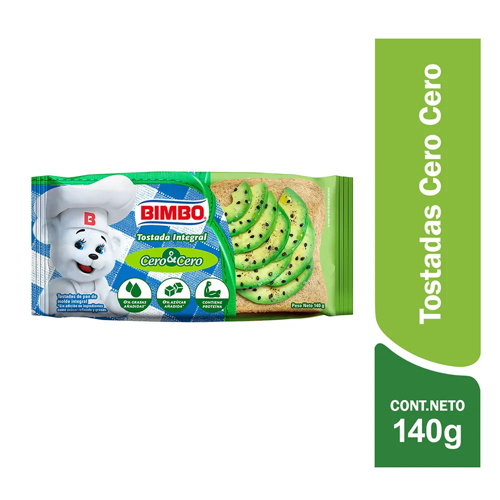 Tostada Integral Bimbo 0% - 140 g