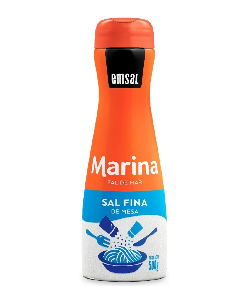 Sal Fina de Mesa Emsal Frasco - 500 g