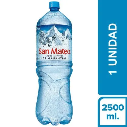 Agua Sin Gas San Mateo - 2.5 Lt