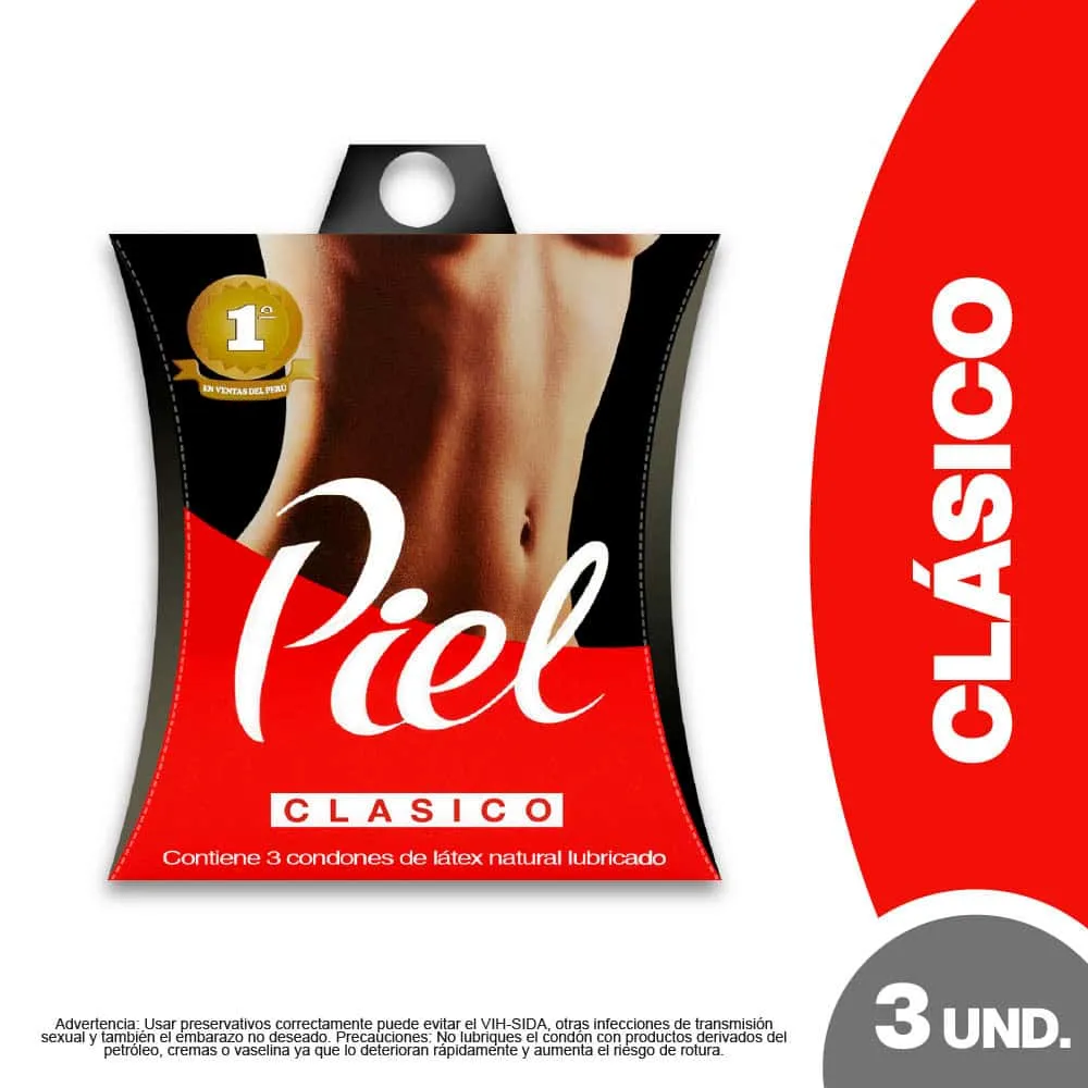 Preservativo Piel Clasico - 3 unid