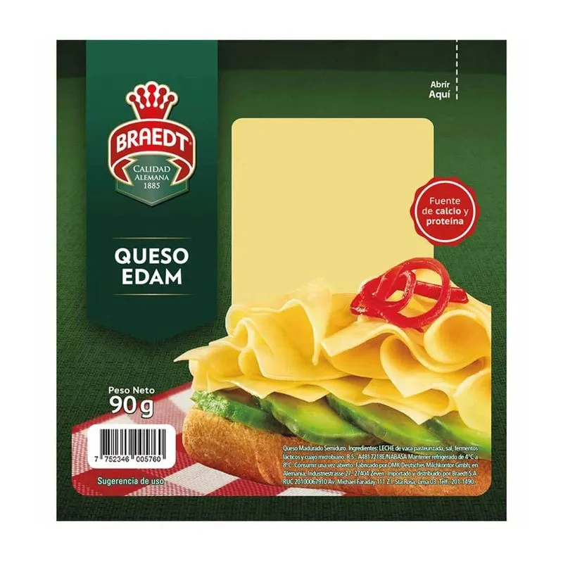 Queso Edam Braedt - 90 g