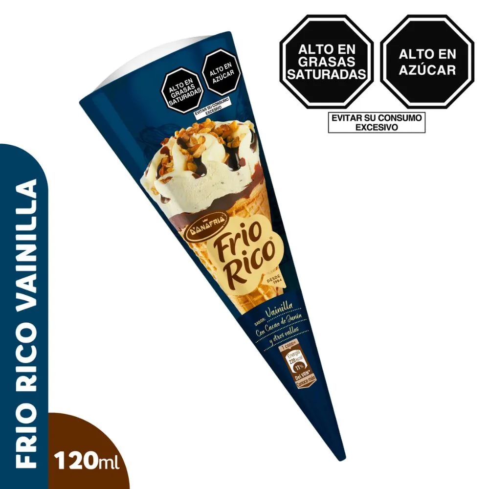 Helado en Cono Frio Rico - 120ml