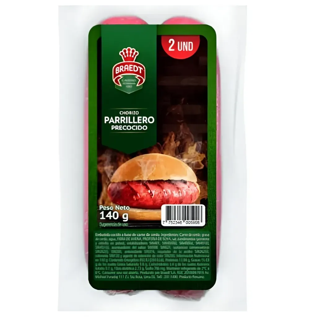 Chorizo Parrillero Braedt - 2 unid
