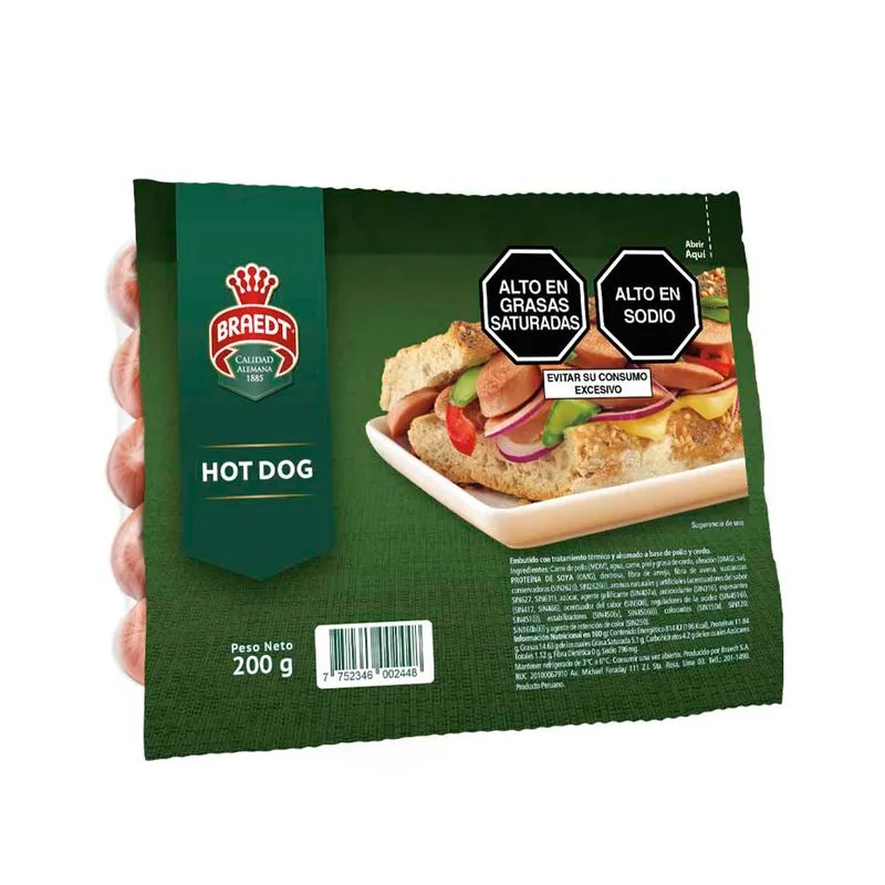  Hot Dog Tradicional Braedt - 200 g