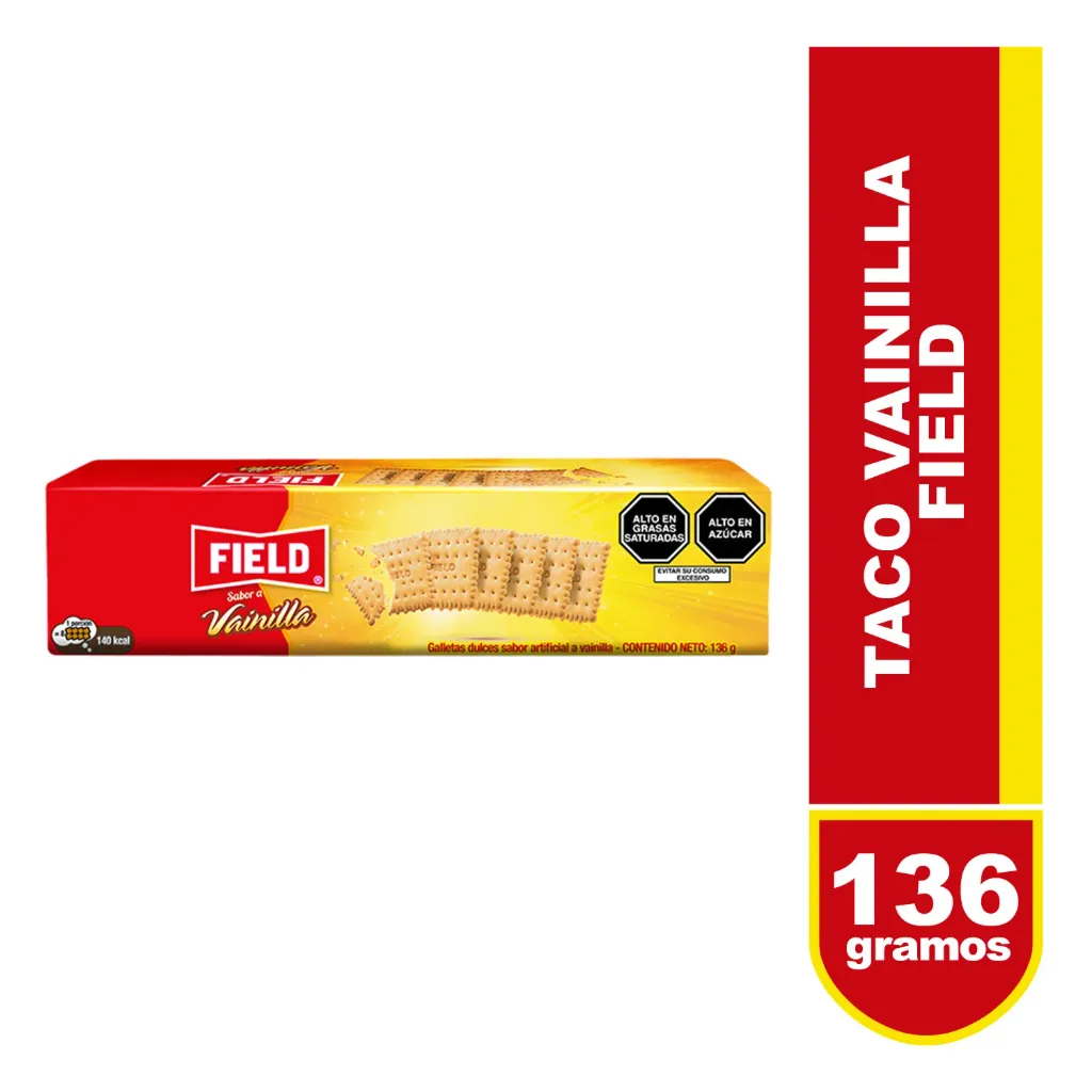 Galleta Field Vainilla familiar- 136 g