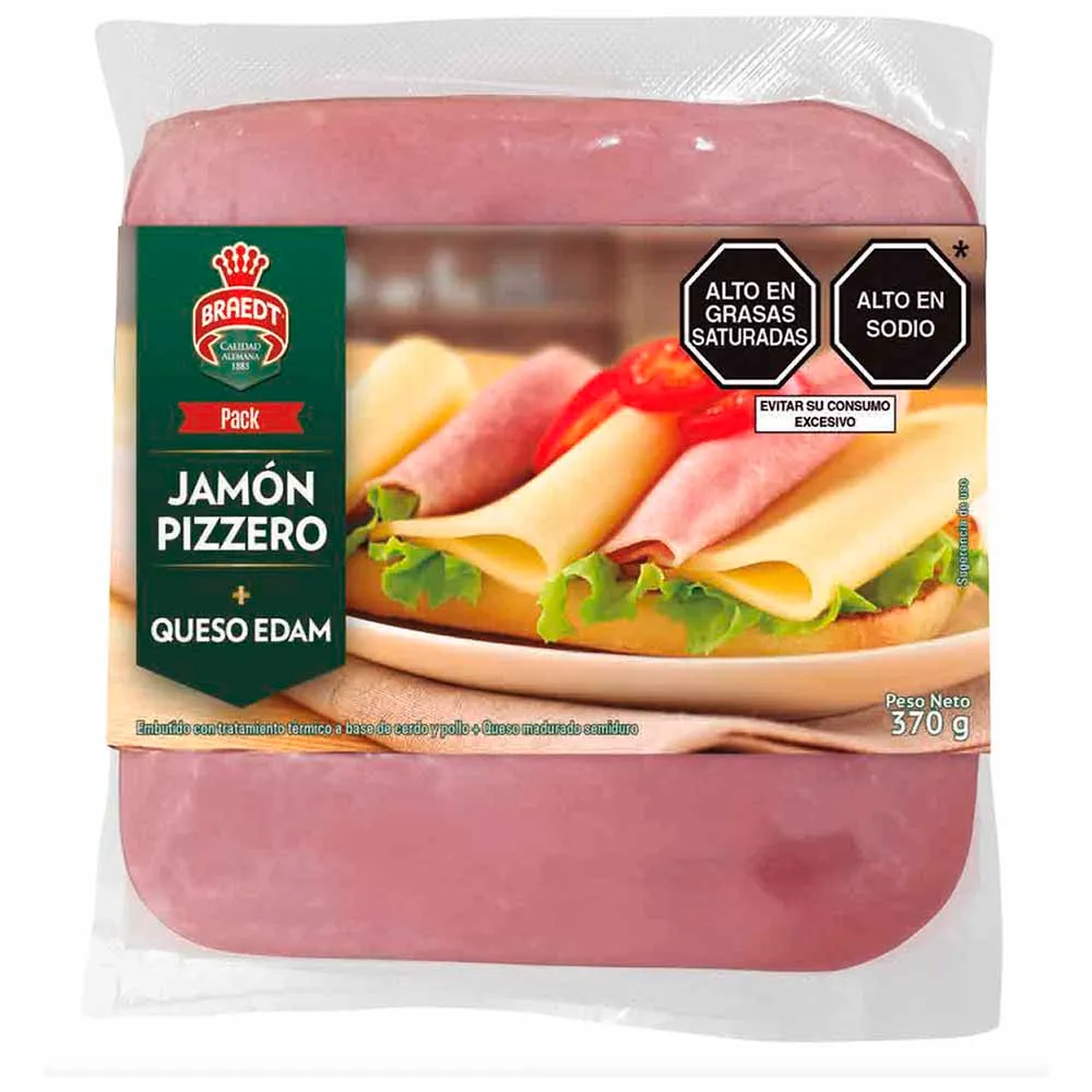Pack Mixto Jamón/Queso Braedt - 370g