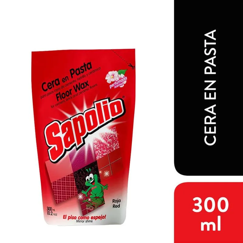 Cera Roja en Pasta Sapolio - 300 ml