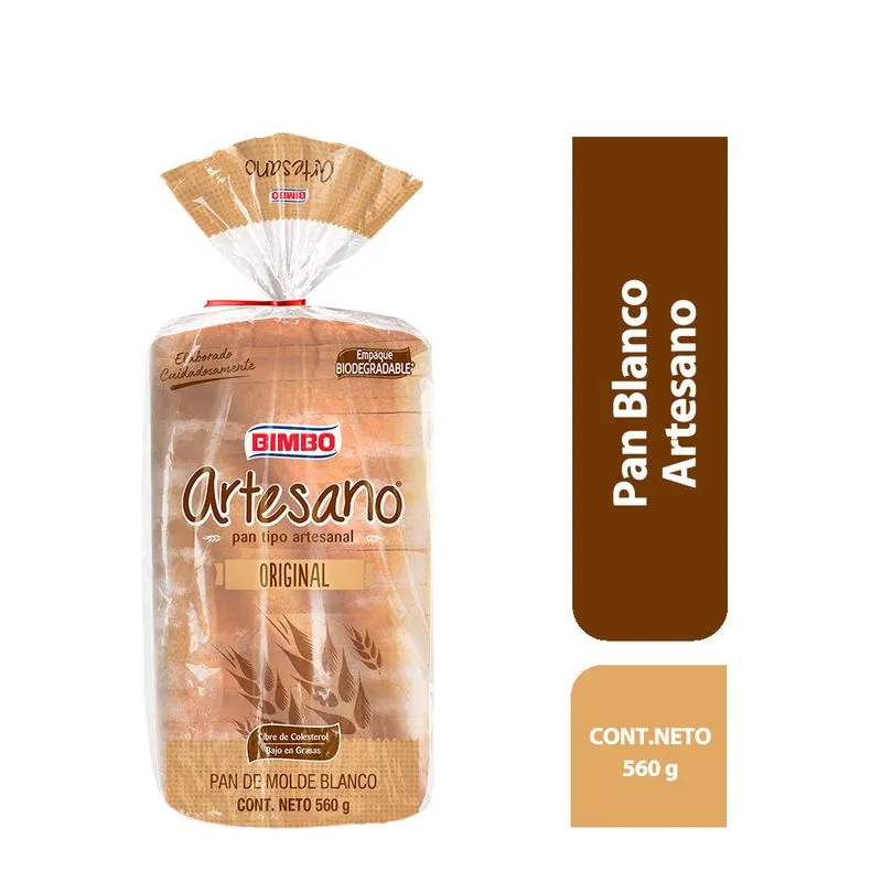 Pan Blanco Artesano - 560 g 