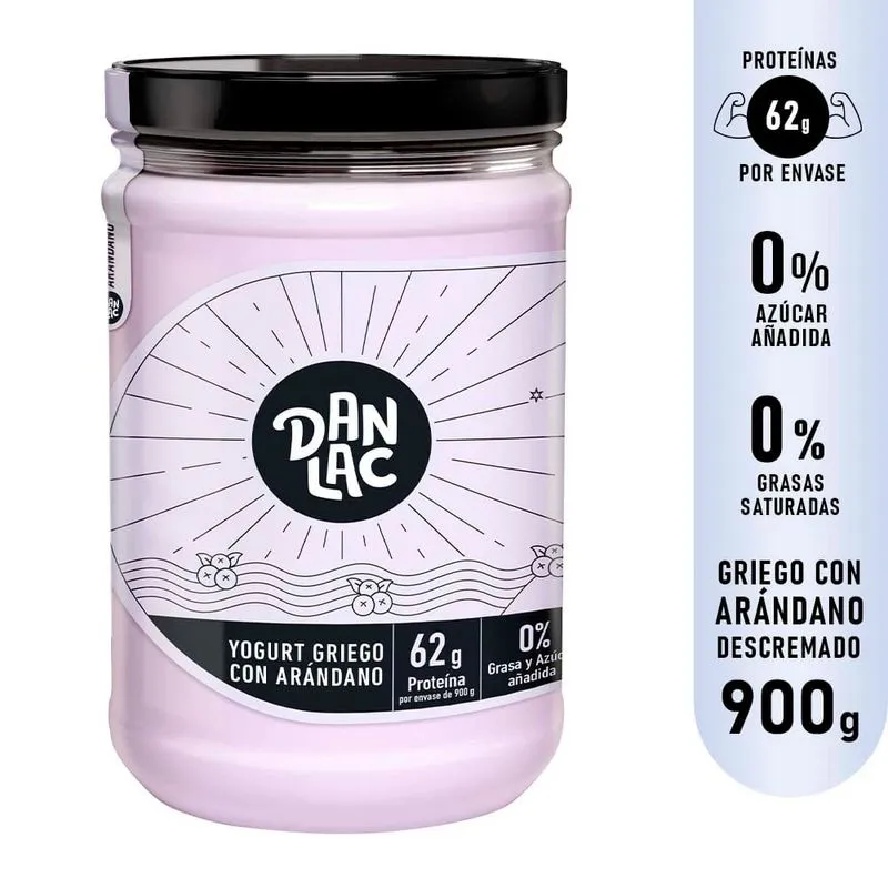 Yogurt Dan Lac Griego Arándano - 900 g  