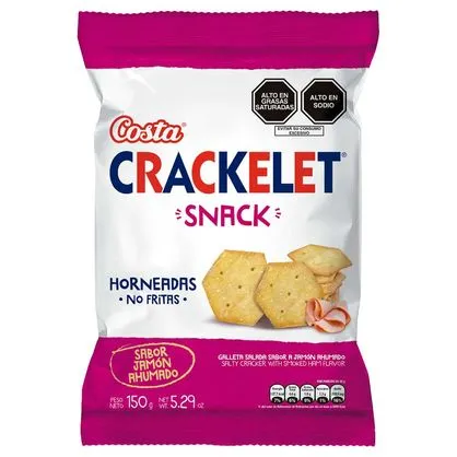 Crackelet Snack Jamón - 150 g