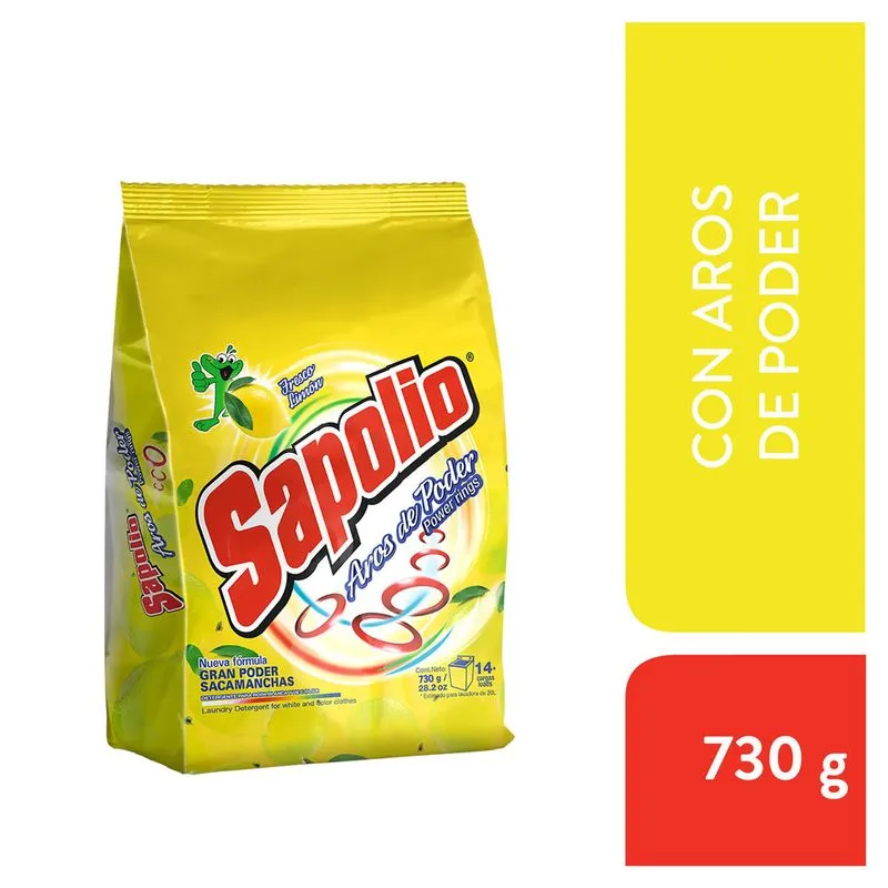 Detergente Sapolio Aros de Poder - 730 g