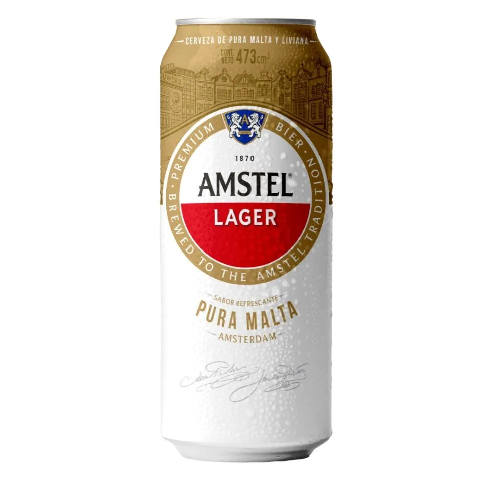 Cerveza Amstel Premium - 473 ml