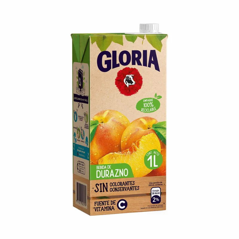 Bebida Gloria  - Caja 1 L (DURAZNO)