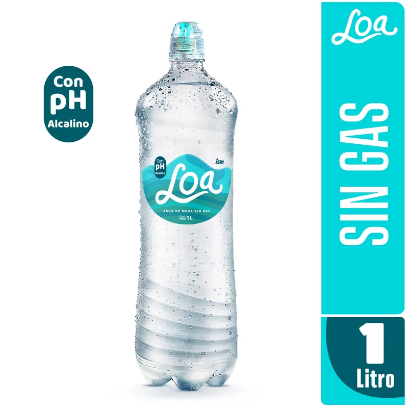 Agua Loa PH Alcalino Chupón - 1L