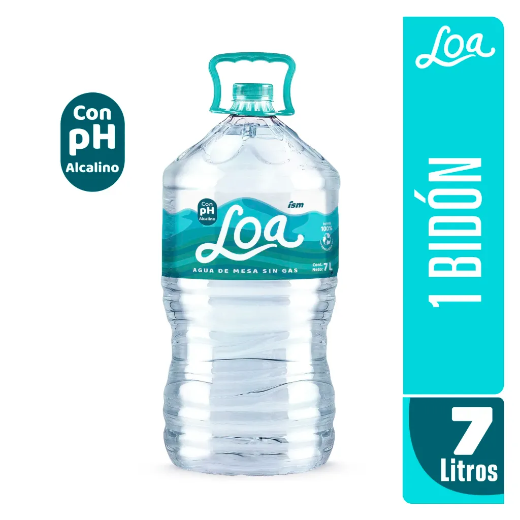 Agua Loa - Bidón 7 Lt 