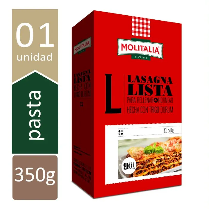 Molitalia Lasagña Lista - 350 g