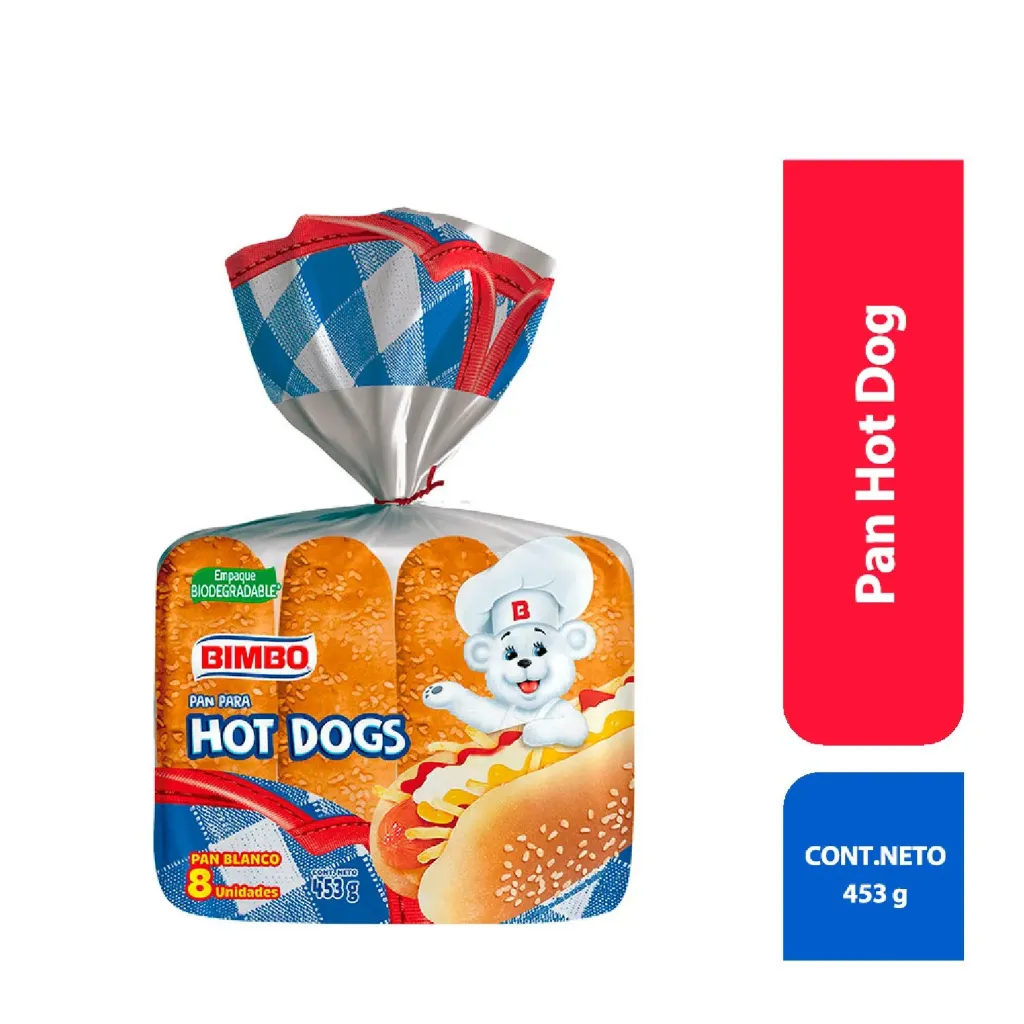Pan Bimbo para Hot Dogs - 453 g