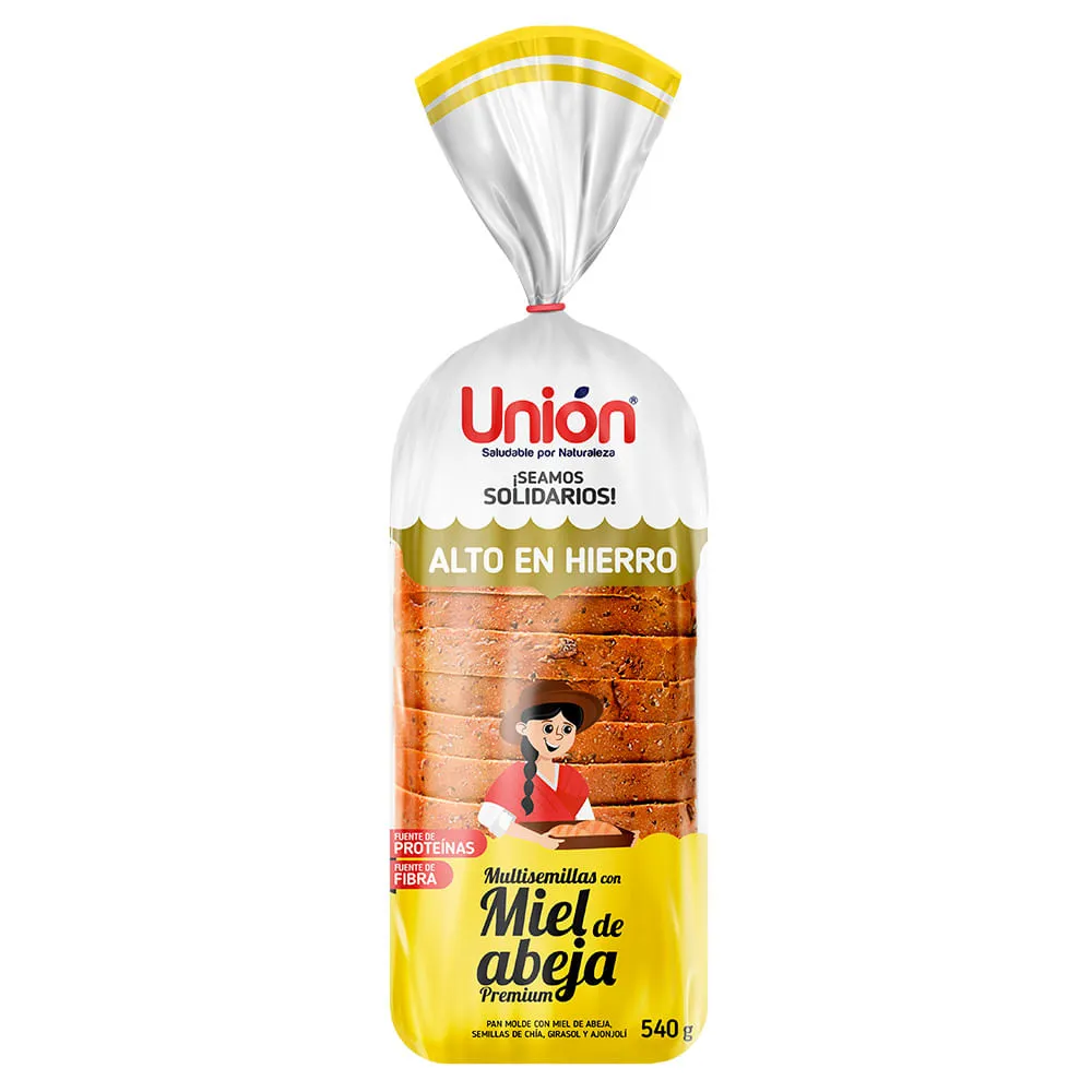 Pan Multisemillas con Miel de Abeja - 540 g 