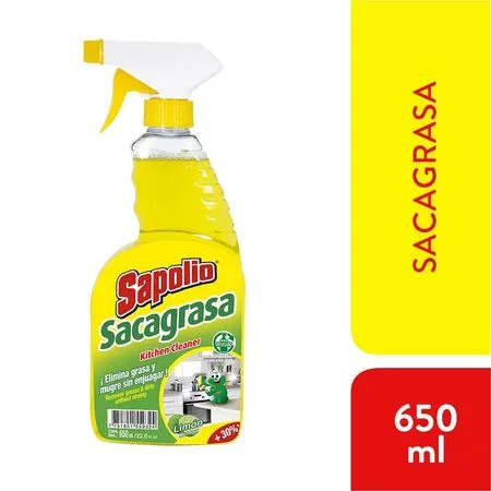 Sacagrasa Sapolio C/Gatillo - 650 ML (Kitchen Cleaner)