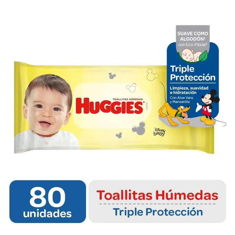 Toallitas Huggies - 80 Unidades