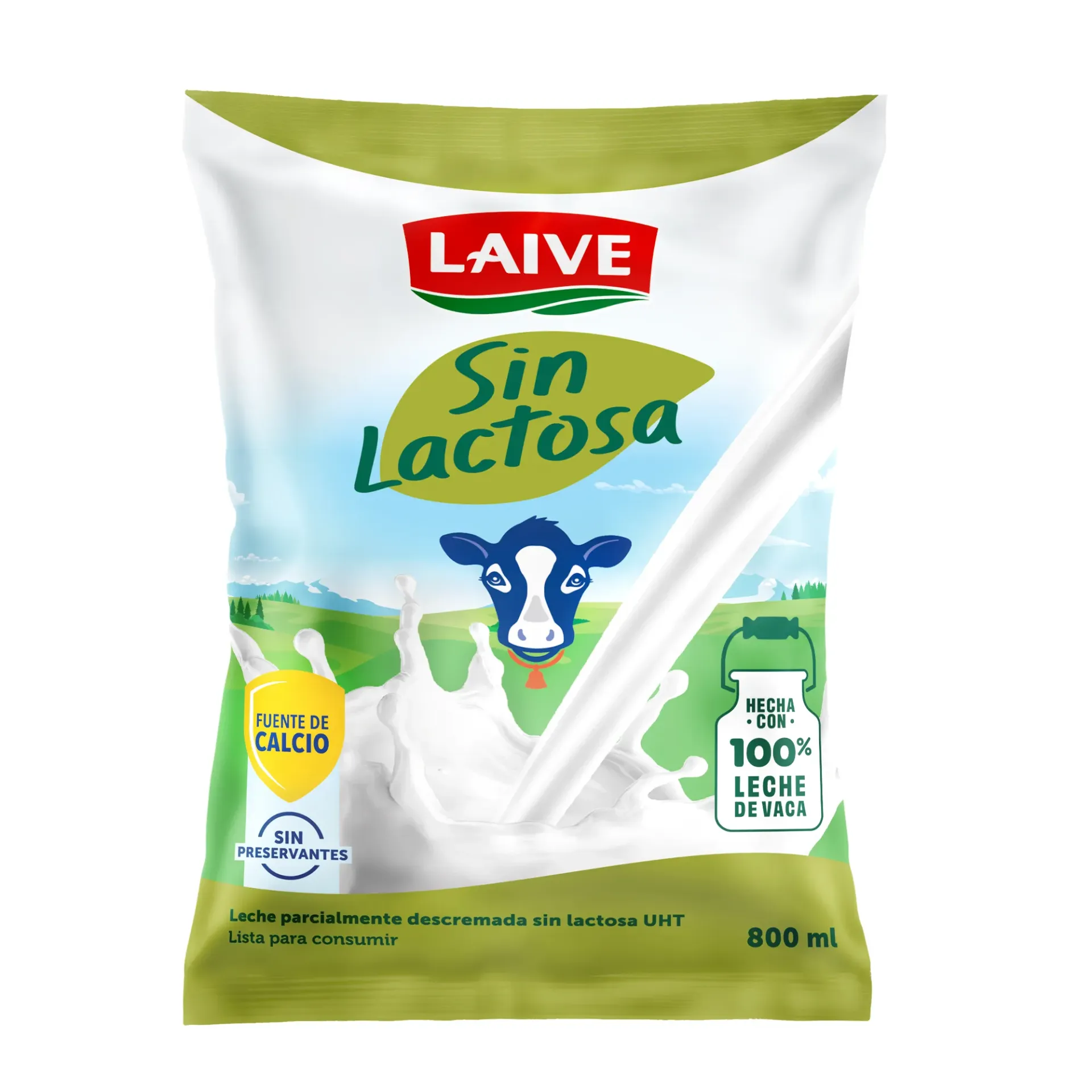 Leche Laive Sin Lactosa - Bolsa 800 g