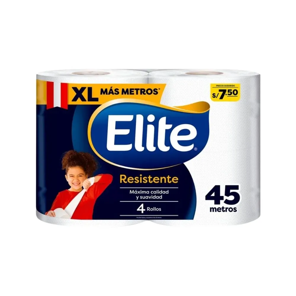 Papel Elite XL Resistente - 4 Unidades