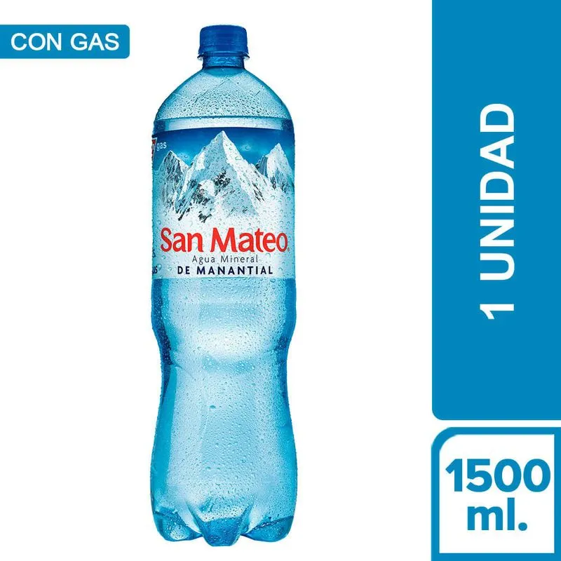 Agua San Mateo Con Gas - 1.5 L