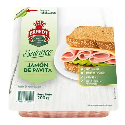 Jamón De Pavita Braedt - 200 g
