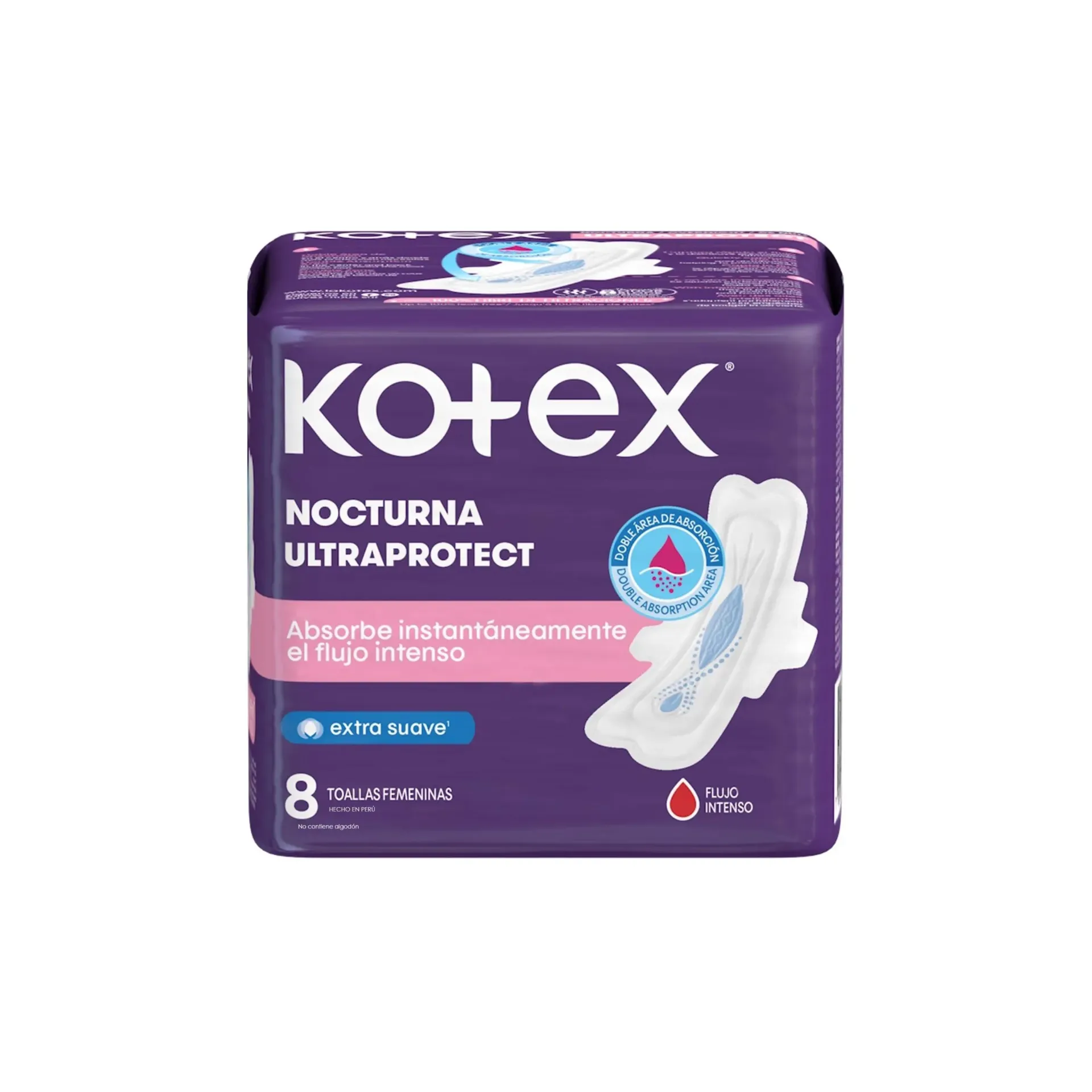 Nocturna Extra Protección Kotex - 8 Toallas