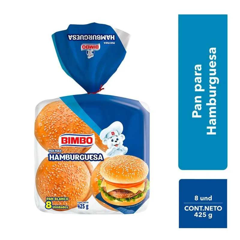 Pan De Hamburguesa Bimbo - 480 g