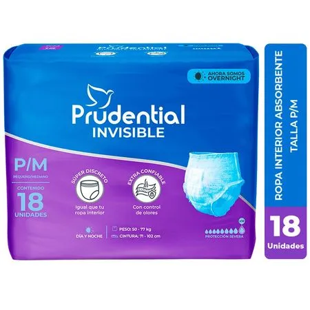 Pañales Prudential - 18 u