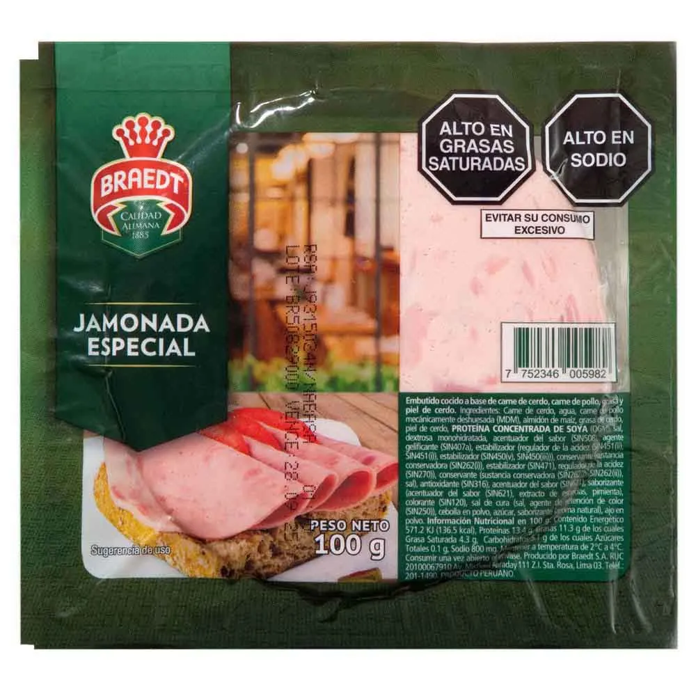 Jamonada Especial Braedt 100 g