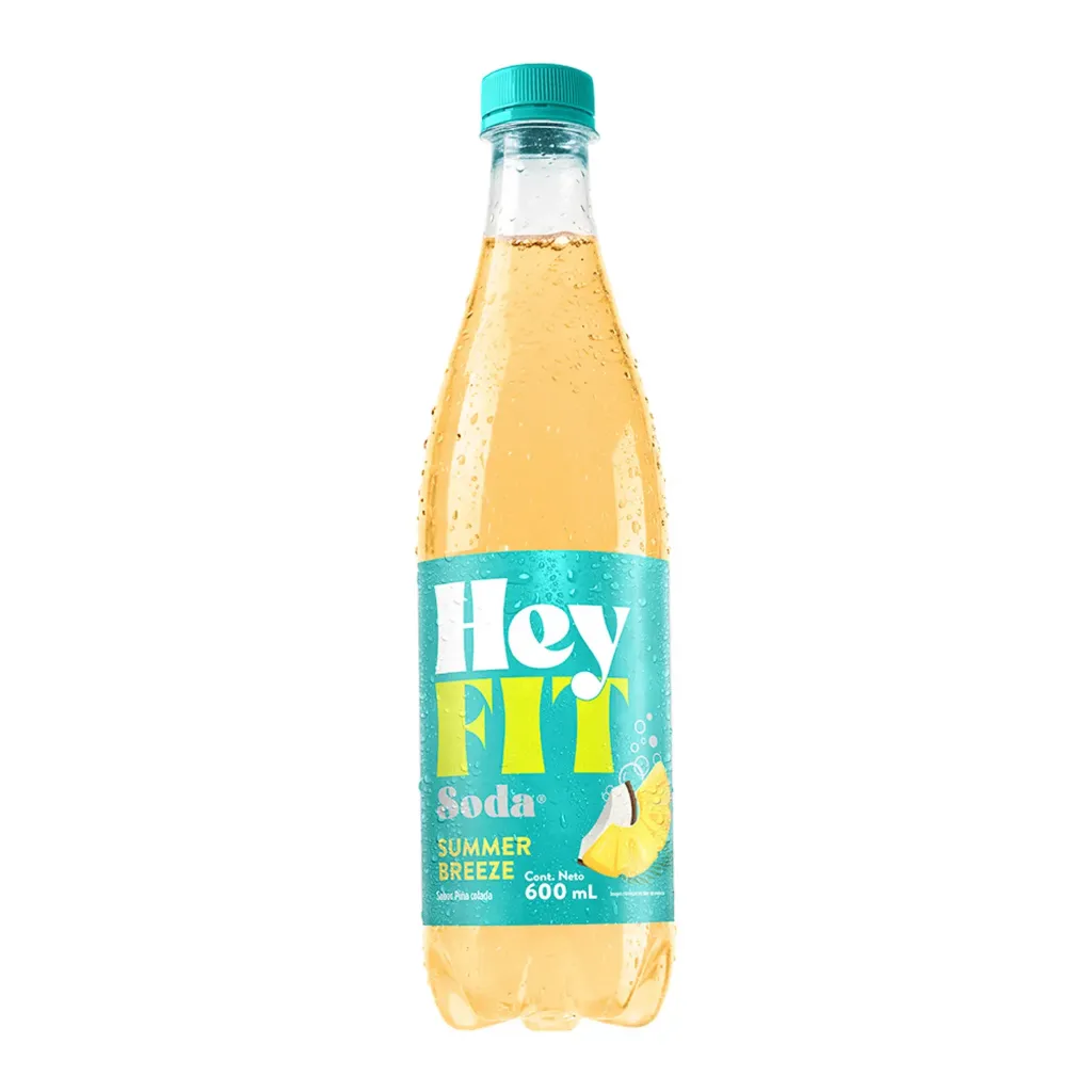 Hey Fit Sabor Piña Colada Botella - 600 ml