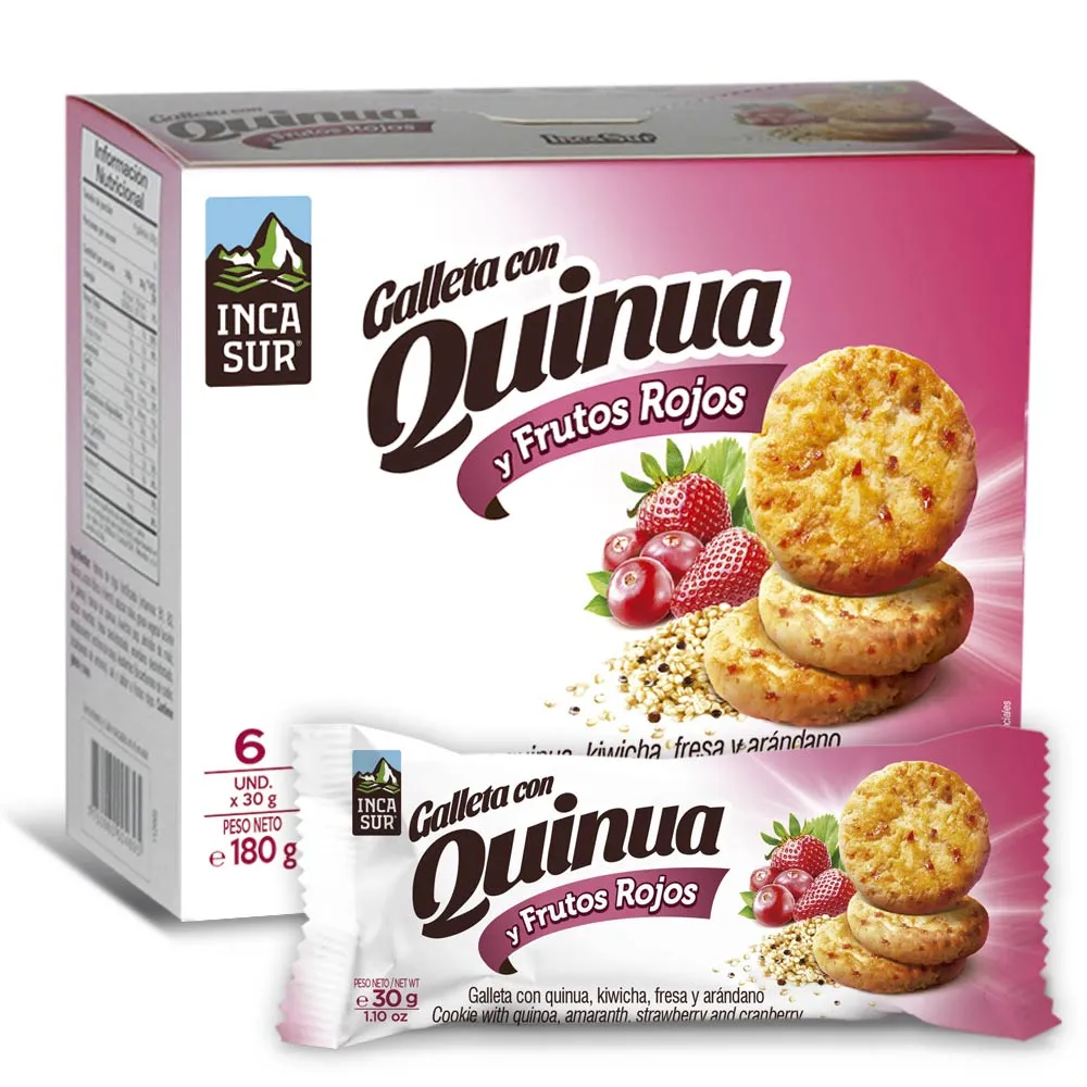 Galletas con Quinua y Frutos Rojos 30 g