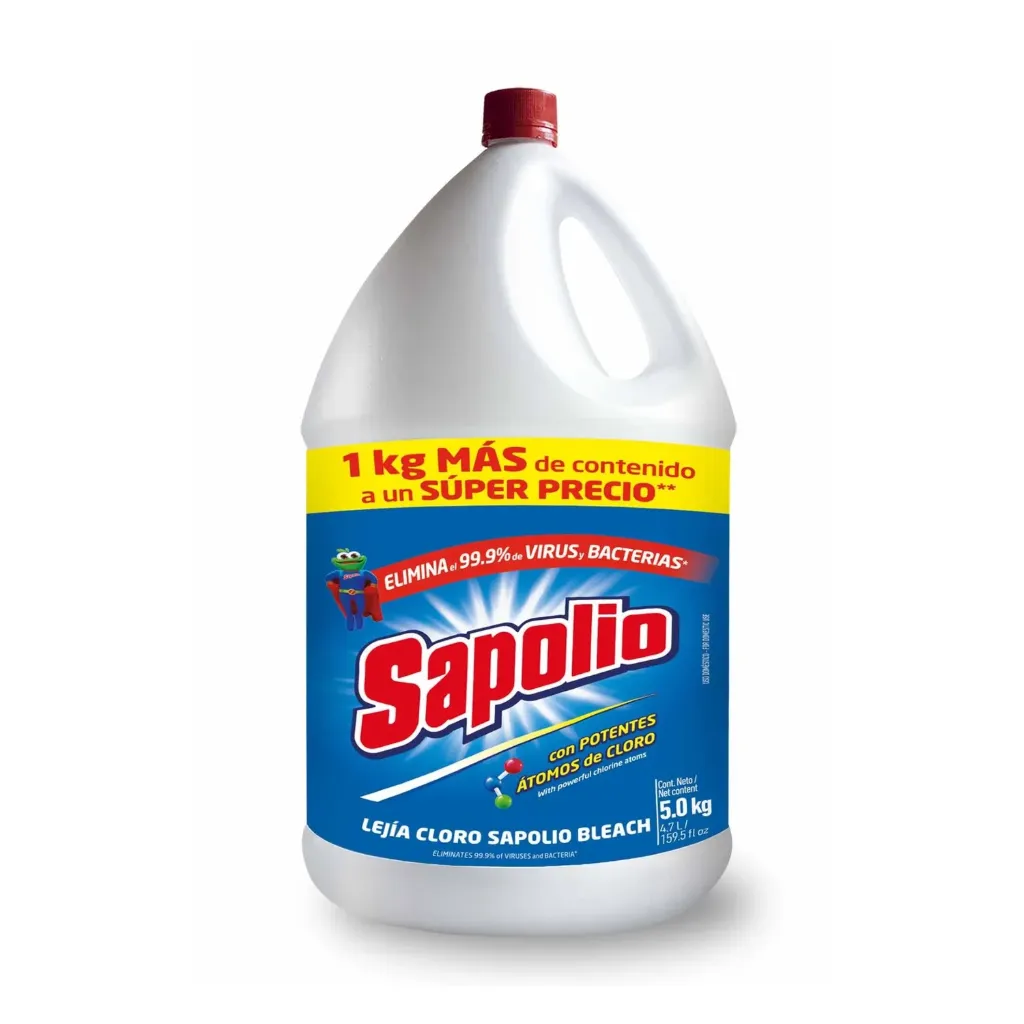 Lejia Cloro Bleach Sapolio - 4.8 kg