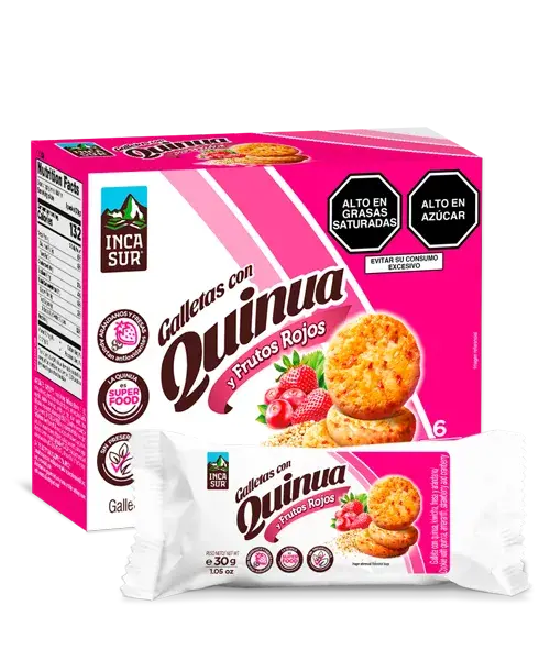 Galletas con Quinua y Frutos Rojos - 30 g