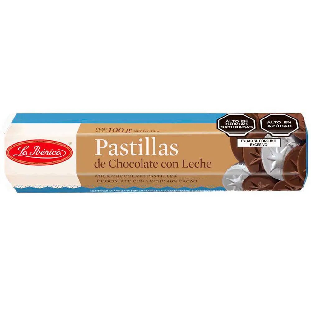 Pastillas De Chocolate Con Leche Ibérica - 100g