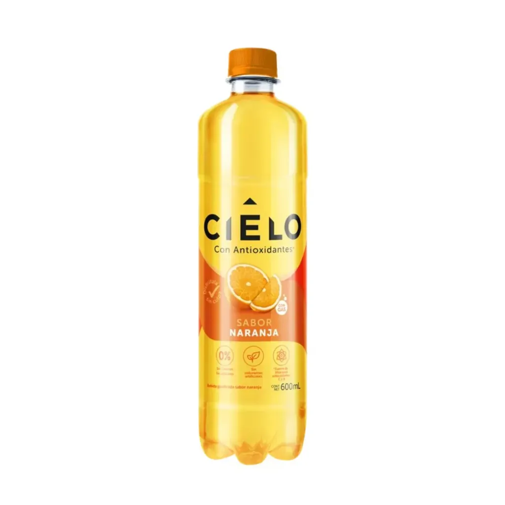 Agua Cielo Sabor Naranja - 600 ml