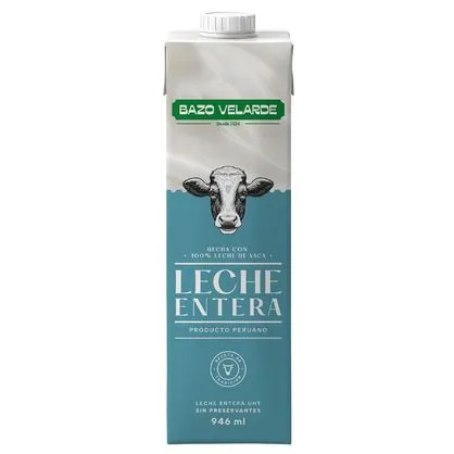 Leche Bazo Velarde Entera - 946 ml