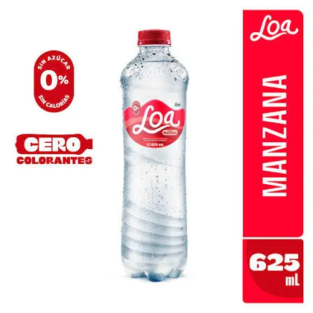 Agua Loa Sabor Manzana - 625 ml