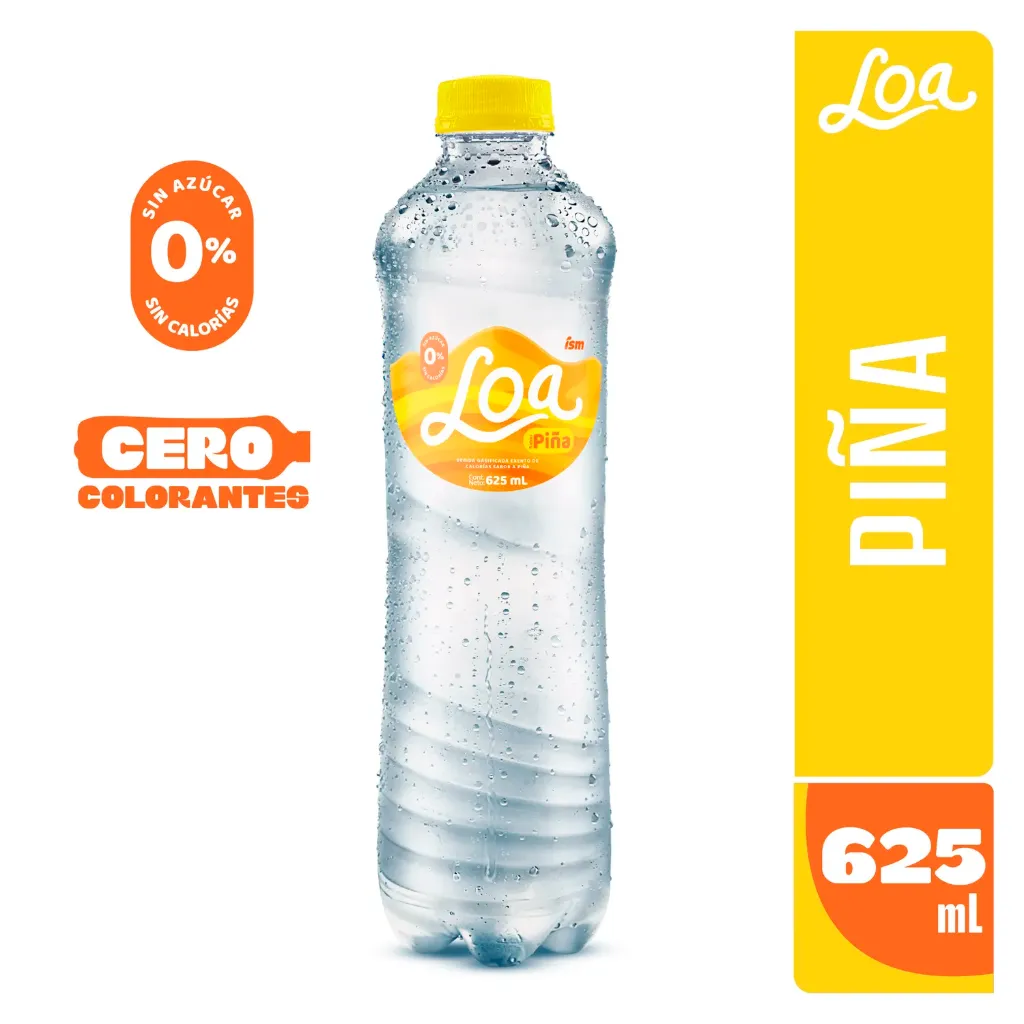 Agua Loa Sabor Piña - 625 ml