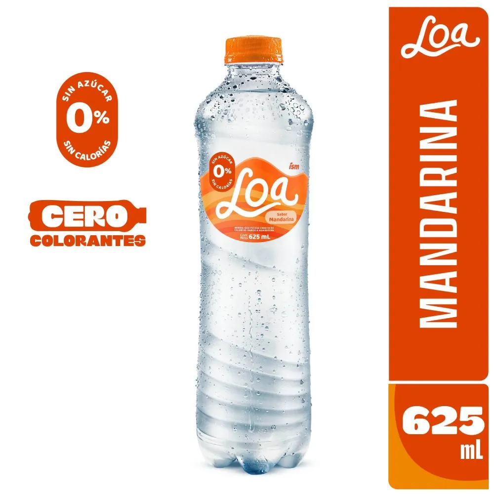 Agua Loa Sabor Mandarina - 625 ml