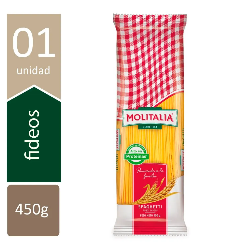 Fideos Molitalia Spaghetti - 450 g