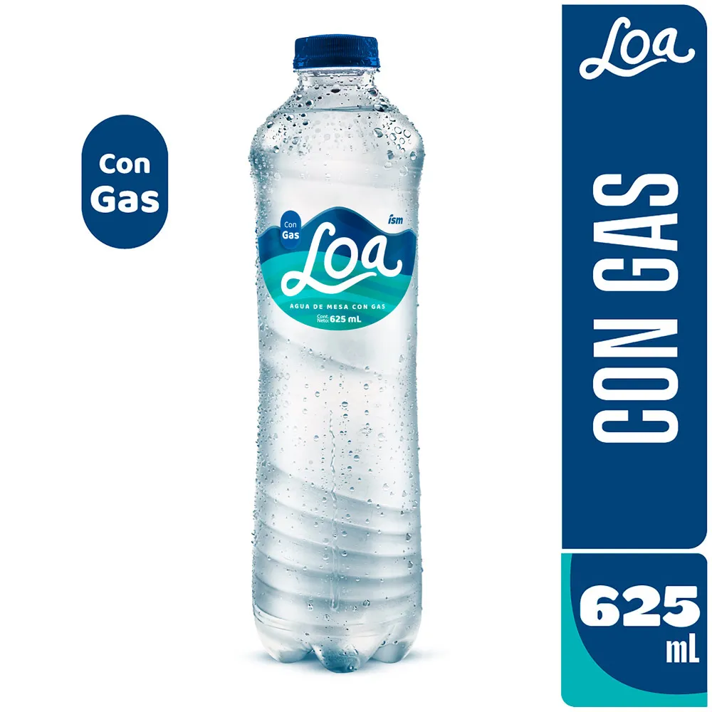 Agua Loa con gas - 625 ml