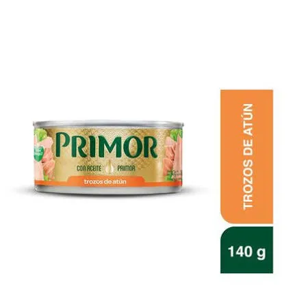 Trozos de Atún Primor en Aceite Vegetal - 140 gr